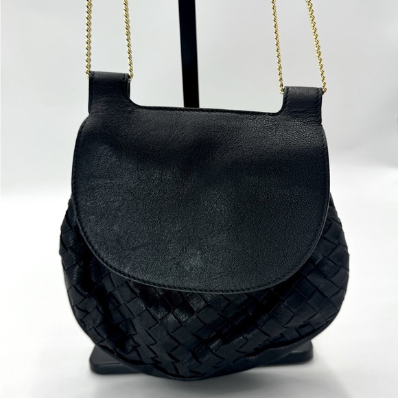 Auth Bottega Veneta Mini Black Leather belt bag Intreciatto add on strap - Picture 8 of 16